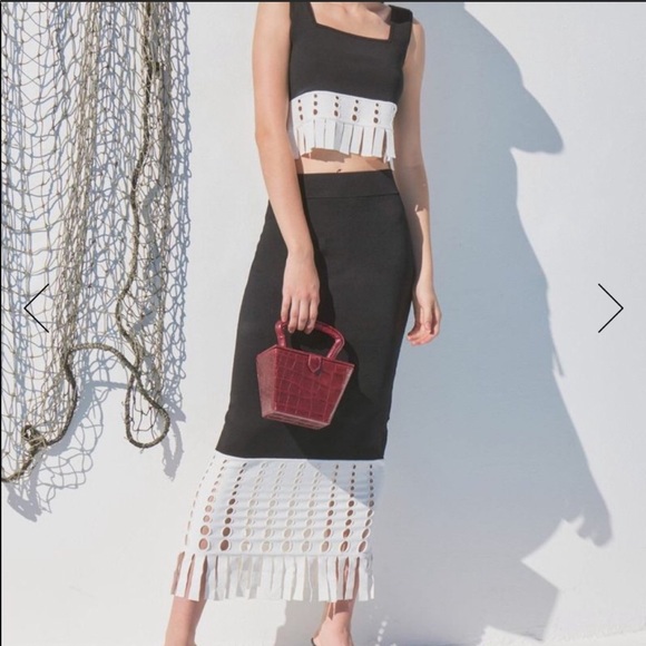 STAUD Dresses & Skirts - NWT Staud Fringe Skirt